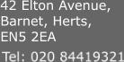 42 Elton Avenue,Barnet, Herts, EN5 2EA