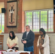 Communion with Pastor Martin