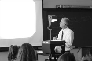 Overhead Projector (OHP) used for Choruses and Hymns