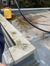 Puddling on the roof