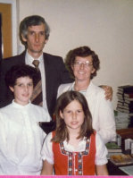 Rev Eric Baldwin with Jenny, Rachel & Julia